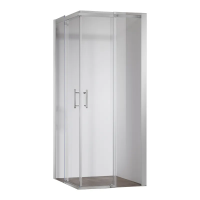 Душова кабіна SR-SC03-TR-01/100x100x200/без піддону/прозоре скло/Easy Clean/6мм/CHROME (KR5357)